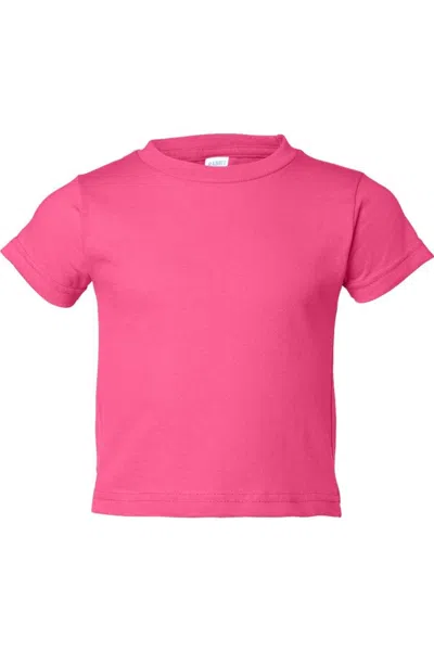 Rabbit Skins Kids' Toddler Cotton Jersey Tee In Pink