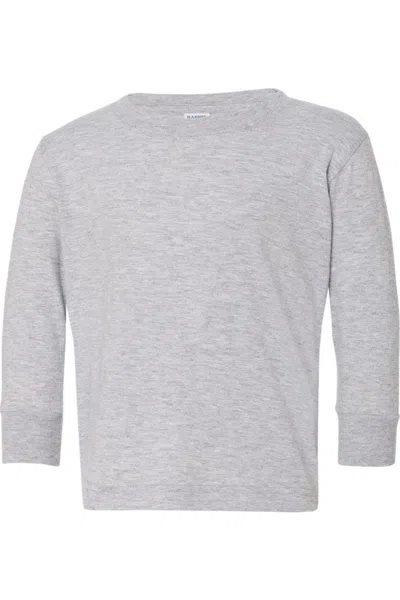 Rabbit Skins Kids' Toddler Fine Jersey Long Sleeve Tee In Gray
