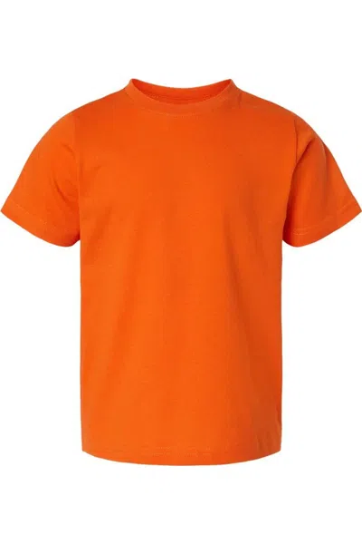 Rabbit Skins Kids' Toddler Fine Jersey Tee In Orange