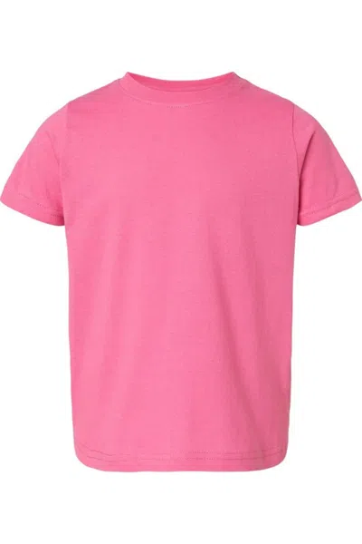 Rabbit Skins Kids' Toddler Fine Jersey Tee In Pink