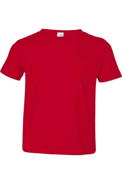 Rabbit Skins Kids' Toddler Fine Jersey Tee In Red