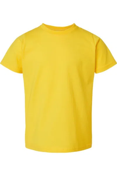 Rabbit Skins Kids' Toddler Fine Jersey Tee In Yellow
