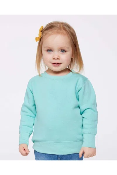 Rabbit Skins Kids' Toddler Fleece Crewneck Sweatshirt In Blue