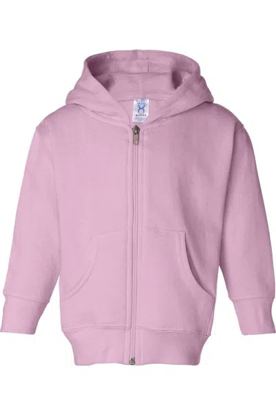 Rabbit Skins Kids' Toddler Full-zip Fleece Hoodie In Purple