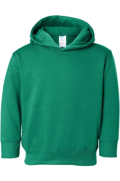 Rabbit Skins Toddler Pullover Fleece Hoodie In Green