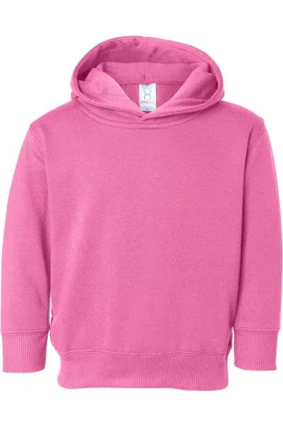 Rabbit Skins Kids' Toddler Pullover Fleece Hoodie In Pink