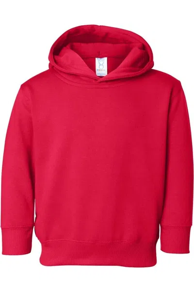 Rabbit Skins Kids' Toddler Pullover Fleece Hoodie In Red