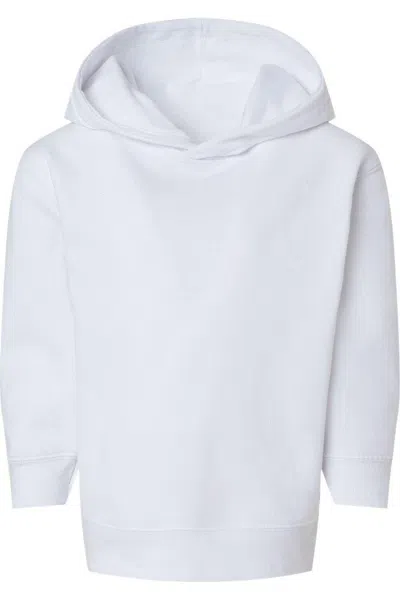Rabbit Skins Kids' Toddler Pullover Fleece Hoodie In White