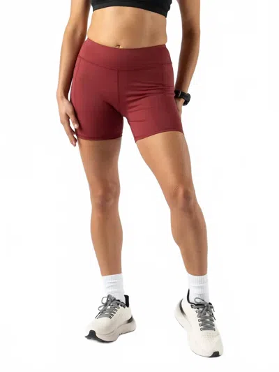 Rabbit Speed Leggy Athletic Shorts In Ruby In Purple