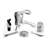 Rabbit Wine Tool Kit, 6-piece Set, Silver In Silver;black