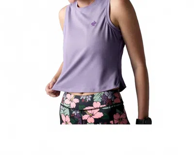 Rabbit Women's Ez Cropped Tank Top In Chalk Violet In Purple