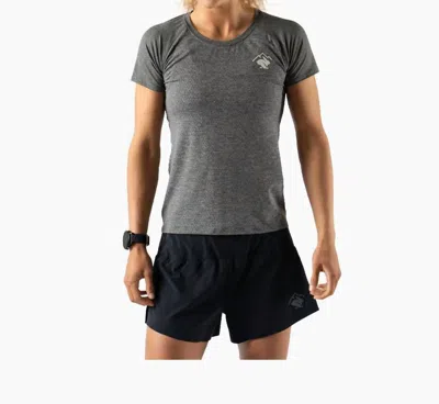 Rabbit Women's Ez Perf Short Sleeve Trail Tee In Charcoal In Gray