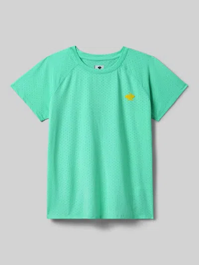 Rabbit Women's Ice Perforated Short Sleeve Tee In Opal/mint Green In Multi