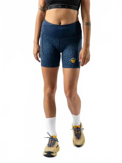 Rabbit Women's Leggy Smashems 5" Shorts In Dark Blue Mountain