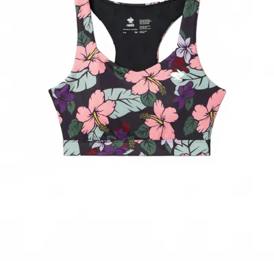 Rabbit Women's Pocket Sports Bra In Hibiscus Floral In Multi