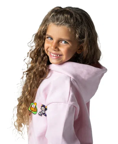 Rabble Clothing Kids' Toddler Unisex Customizable Hoodie Bundle With Champion Smiles Dabblz In Bubblegum Bliss