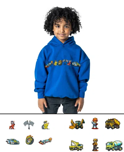 Rabble Clothing Kids Unisex Customizable Hoodie Bundle With Turbo Builders Dabblz In Blueberry Blast