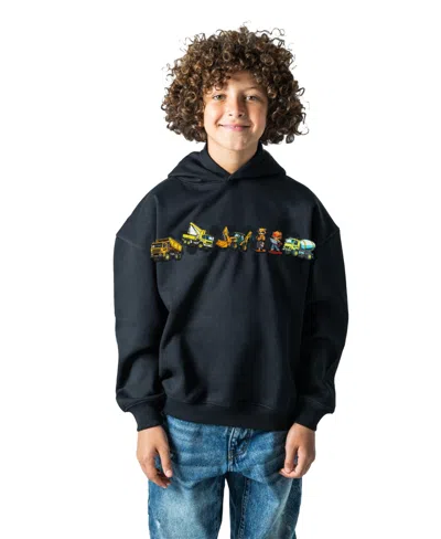 Rabble Clothing Kids Unisex Customizable Hoodie Bundle With Turbo Builders Dabblz In Jet Black