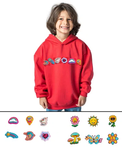 Rabble Clothing Kids' Unisex Customizable Hoodie Bundle With Flower Power And Magic Wonders Dabblz In Strawberry Splash