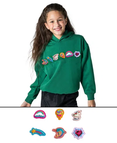 Rabble Clothing Kids' Unisex Customizable Hoodie Bundle With Magic Wonders Dabblz In Precious Emerald