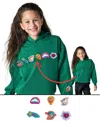 Rabble Clothing Unisex Customizable Hoodie Bundle With Magic Wonders Patch Dabblz In Precious Emerald