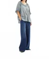 Rabens Saloner Dorita Cotton Angel Top In Mint Green In Gray