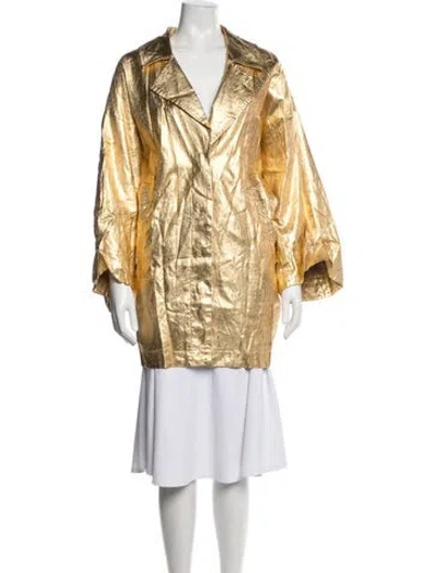 Pre-owned Rabens Saloner Linen Coat In Neutrals