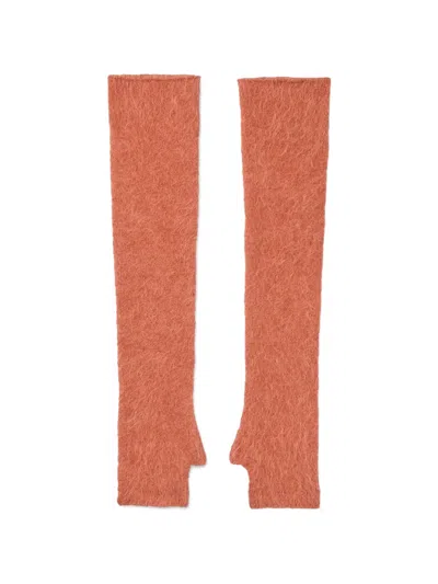 Rabens Saloner Lorisa Fine-knit Fingerless Gloves In Multi