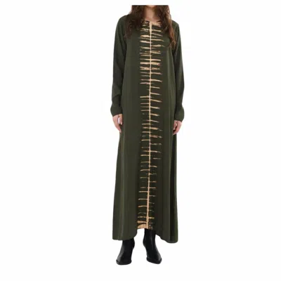 Rabens Saloner Lynett Maxi Dress In Green
