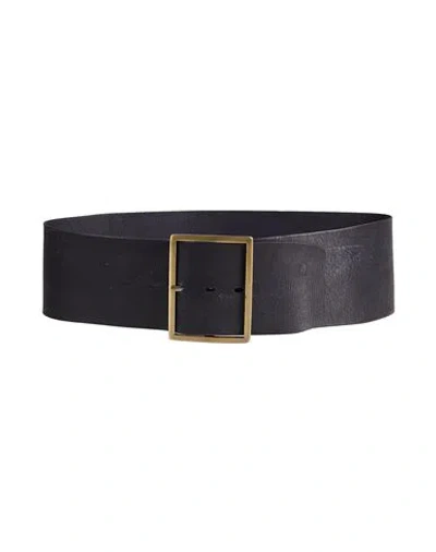 Rabens Saloner Woman Belt Black Size 32 Leather
