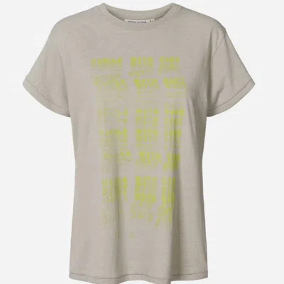 Rabens Saloner Women's Ambla Short Sleeve Tee In Dove In Gray