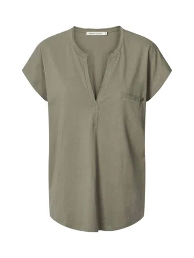Rabens Saloner Women's Cap Sleeve Top In Blanca In Green