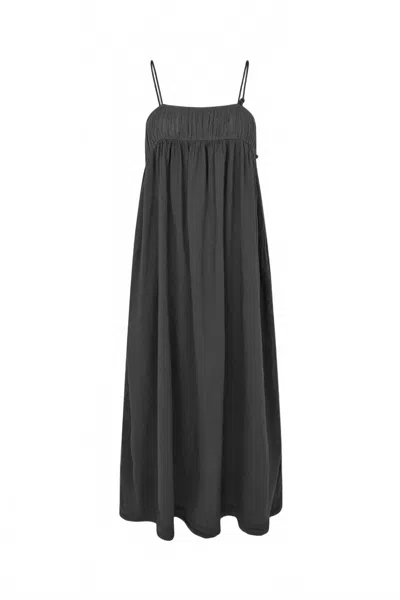 Rabens Saloner Women's Cotton Angel String Maxi Dress In Black