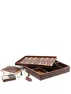 Rabitti 1969 Brown Saddle-leather Sanremo Game Compendium In Brown