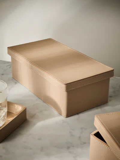 Rabitti 1969 Inverno Leather Large Box In Neutral
