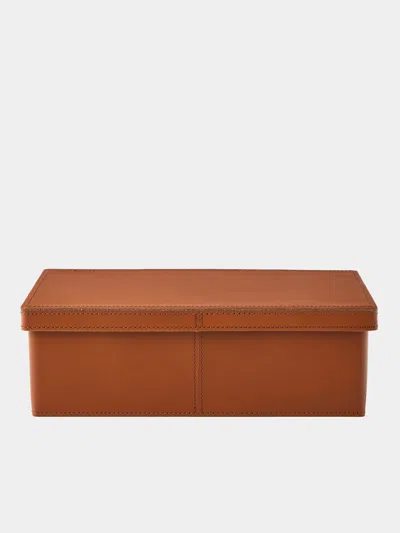 Rabitti 1969 Inverno Leather Large Box In Brown