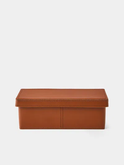 Rabitti 1969 Inverno Leather Small Box In Brown