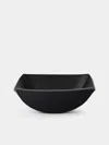 Rabitti 1969 Lambda Leather Bowl In Black