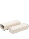Rabitti 1969 Neutral Leather Dominoes Set In Neutrals