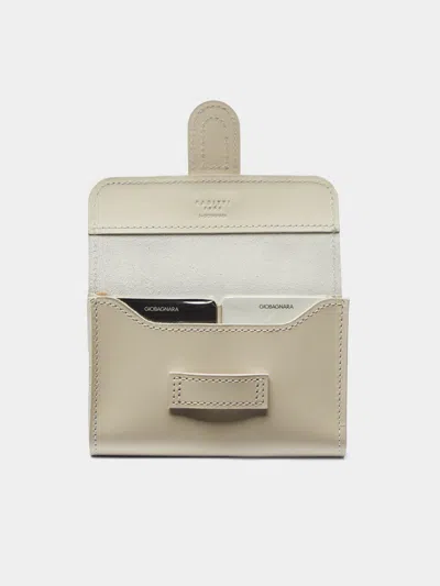 Rabitti 1969 Passepartout Leather Playing Cards Set  Abask Gift Set In Neutral