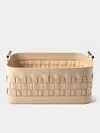 Rabitti 1969 Ravenna Rectangular Low Basket In Neutral