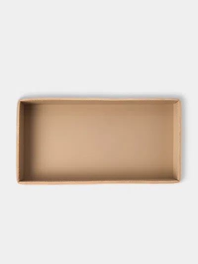 Rabitti 1969 Todi Leather Valet Tray (10in/25cm) In Brown