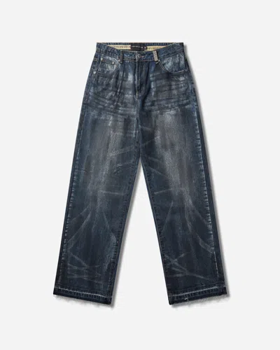 Racer Worldwide Overpainted Denim Pants In Blue