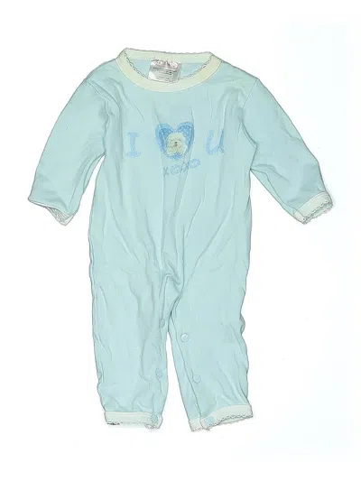 Pre-owned Rachael Hale Babies' Long Sleeve Onesie In Blue