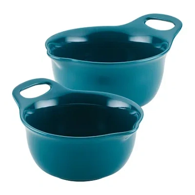 Rachael Ray 2-pc. Nesting And Mixing Bowl Set In Green