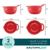 Rachael Ray 2-pc. Nesting And Mixing Bowl Set In Red