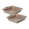 Rachael Ray 2-pc. Square Cake Pan Set In Brown