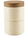 Rachael Ray 2pc Ceramic Stacking Spice Box Set With Lid In Brown