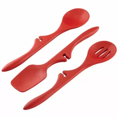 Rachael Ray 3-pc. Kitchen Utensil Set In Red
