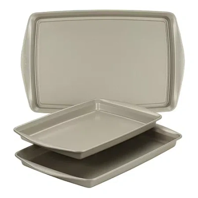 Rachael Ray 3-pc. Non-stick Bakeware Set In Silver